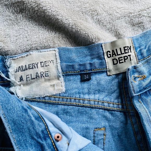 COPY - Gallery Dept. Vintage Stitched Flare & Fitted Denim Jeans size 34 - Picture 4 of 9